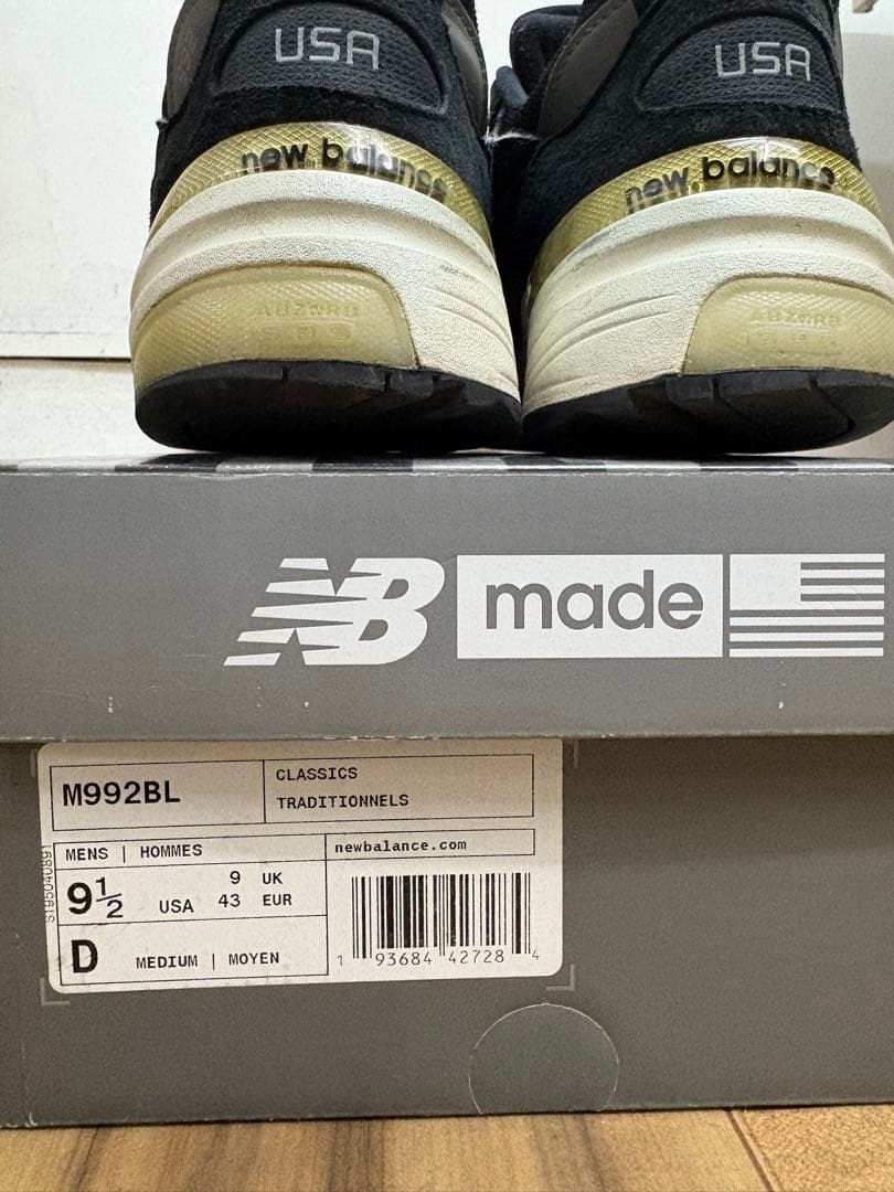 K*様 New balance M992BL 27.5cm ニューバランス　US