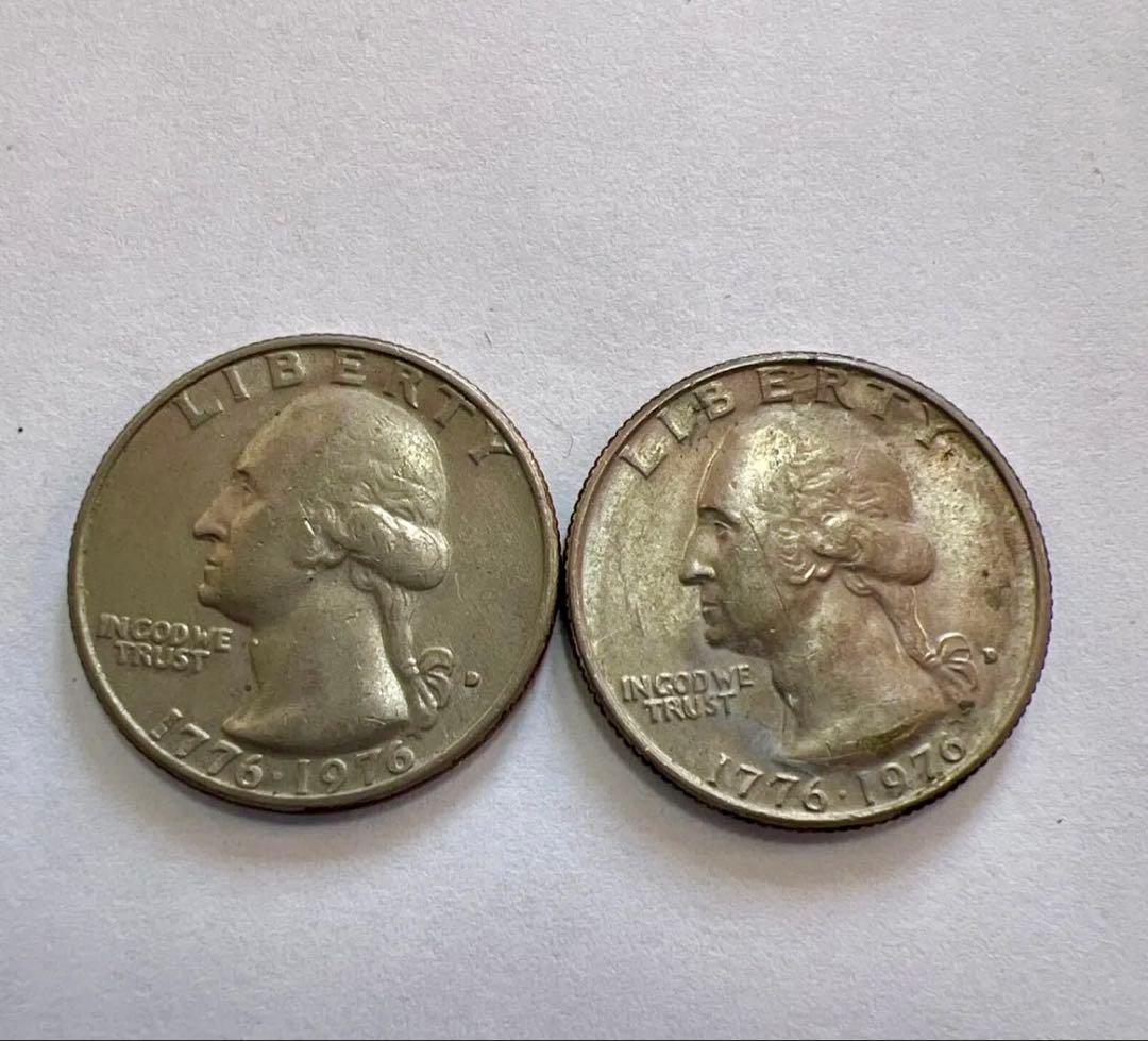 アメリカ25セント 1776-1976 アンティーク