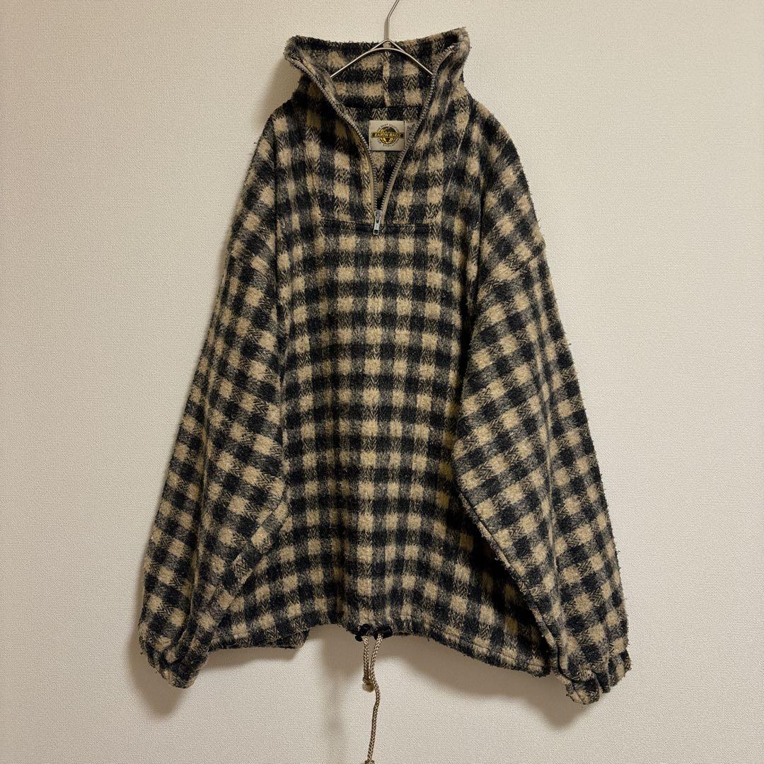 EARTH RAGZ チェック ジャケット ハーフジップ　XL アメカジ