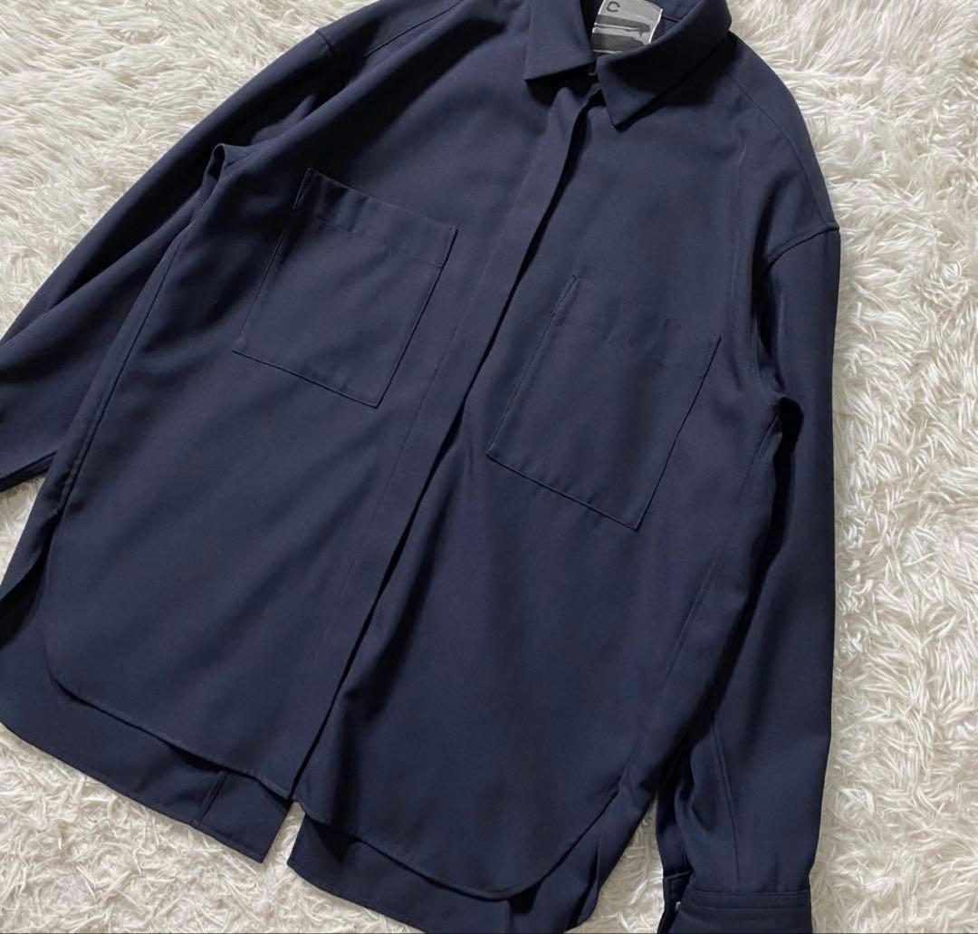 【極美品】カオス　長袖シャツ　オーバーサイズ　リネン混　バックスリット