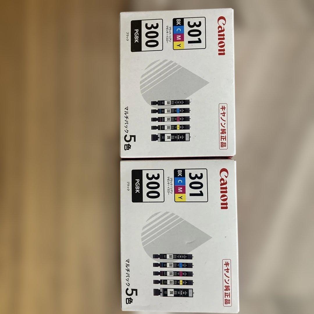 Canon PIXUS 301 300 インクカートリッジ 5色セット2個セット