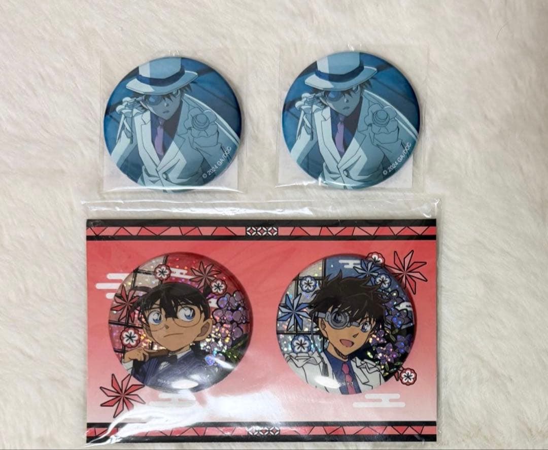 名探偵コナン 100万ドルの五稜星 ホログラム缶バッジ プラザ 劇場 怪盗