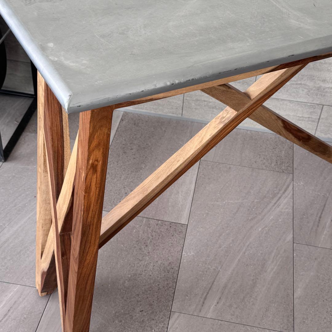 WTWマーベリックス◇コンソールテーブル机デスク◇アルミ木製天然ウッド