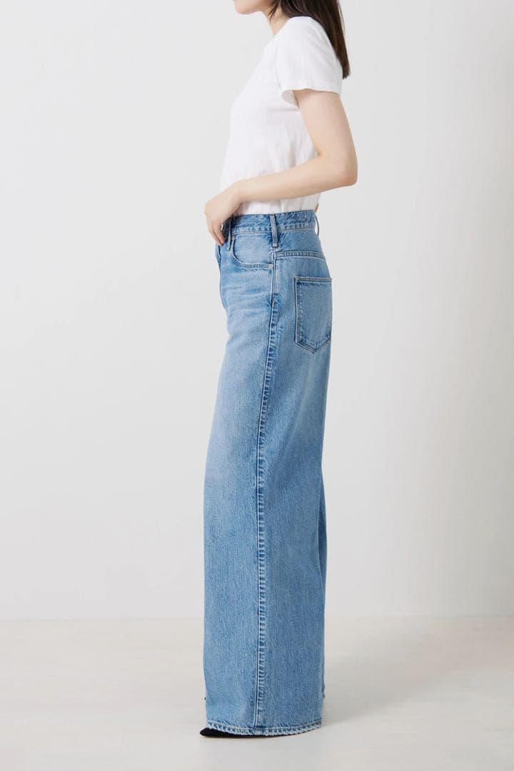 upper highs ワイドストレートデニム