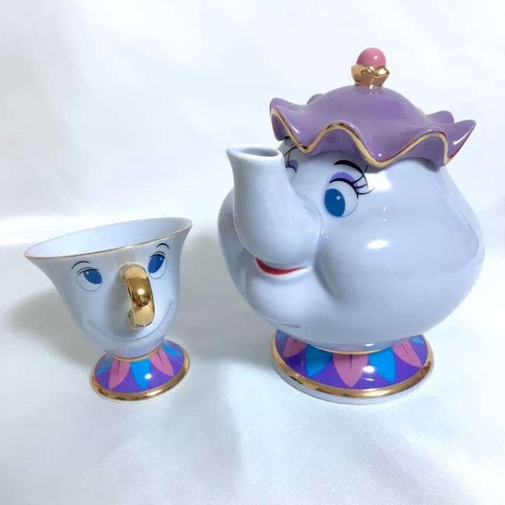 美品 美女と野獣 ルミエール ライト コグスワース 時計 ポット夫人