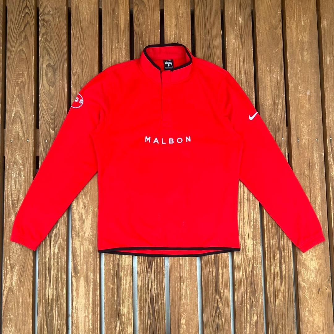 パンダ　MALBON×NIKE　レッド　サイズS