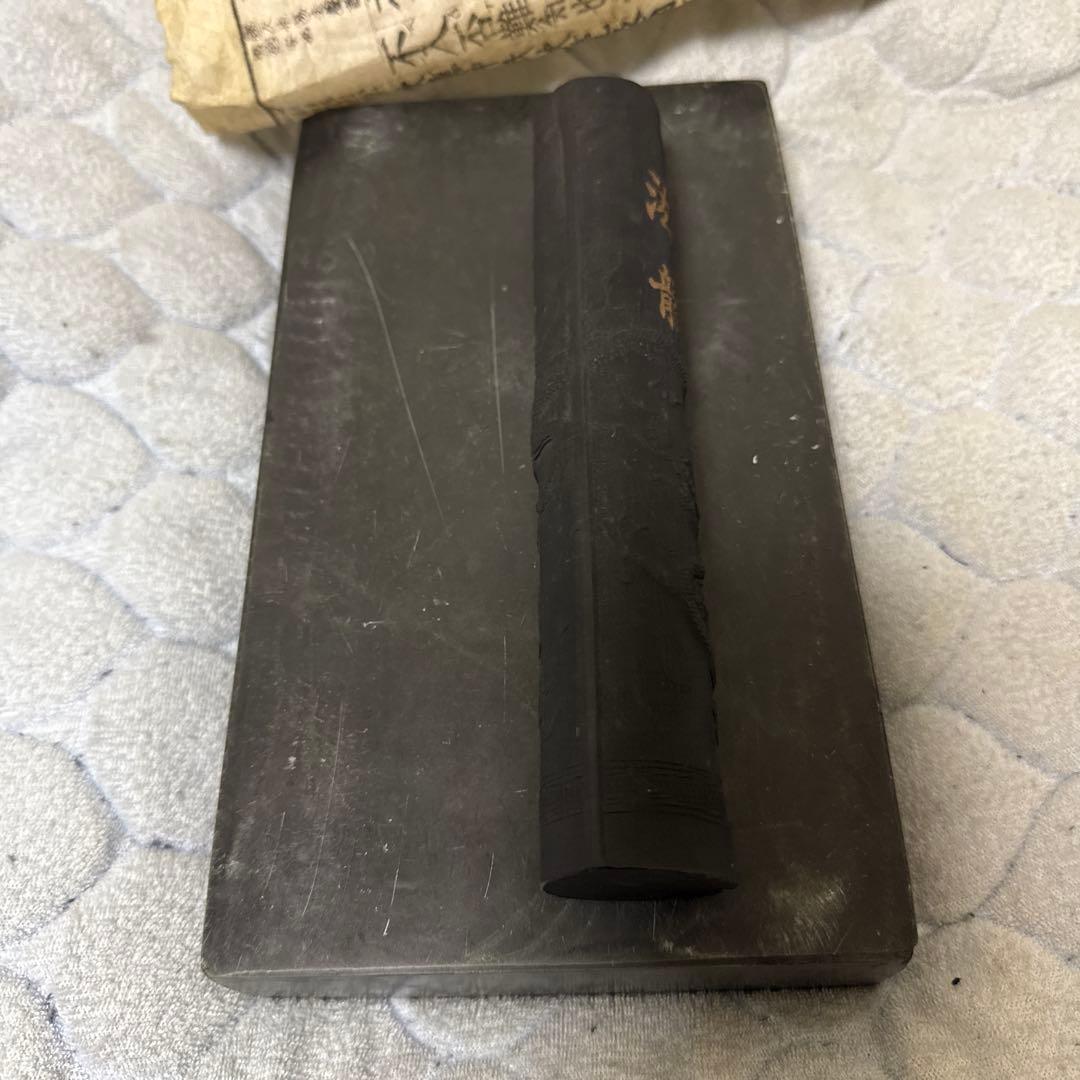 中国古硯 端溪硯 詩文 在銘 文房用具 書道具 古箱付き 螺鈿象嵌 - メルカリ