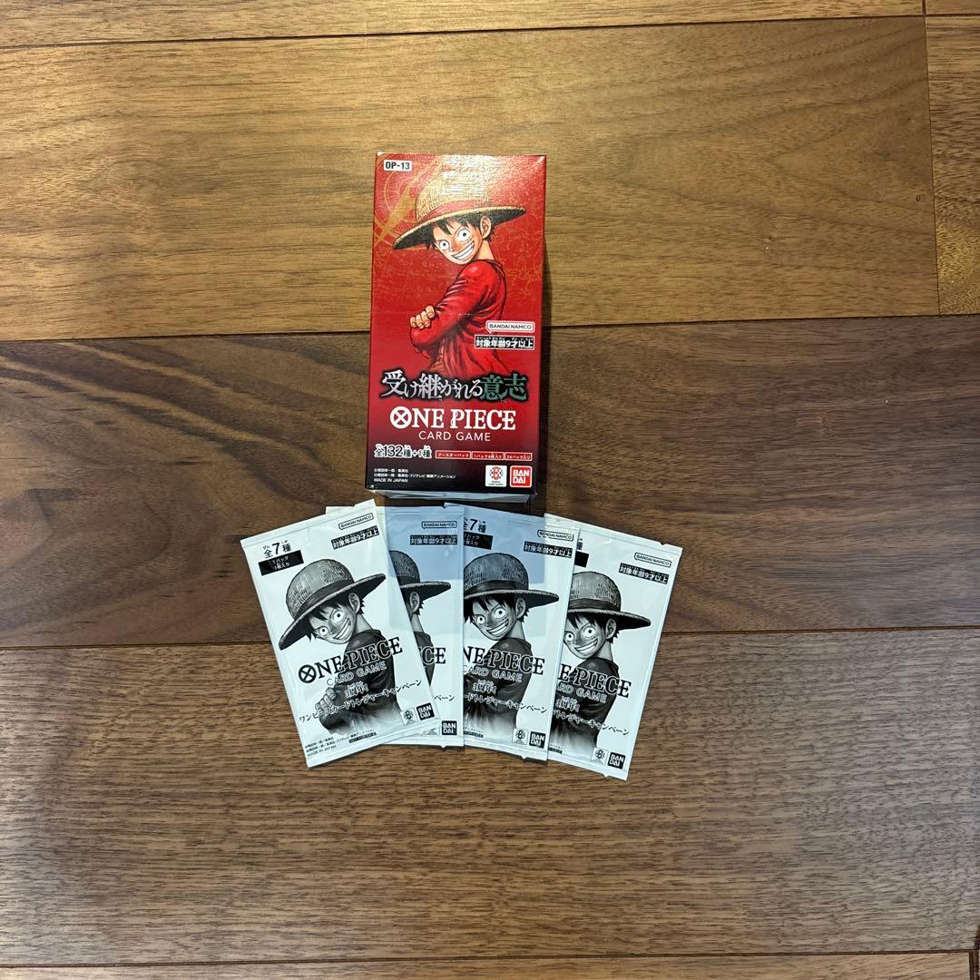 ワンピース カードゲーム ONE PIECE CARD GAME OP-13 6パック ばら売り 受け継がれる意志 OP-13 ONE PIECE カードゲーム