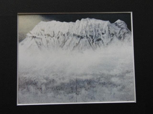 竹内邦夫、【寂光】、希少な額装用画集画、新品高級額 額装付、状態良好