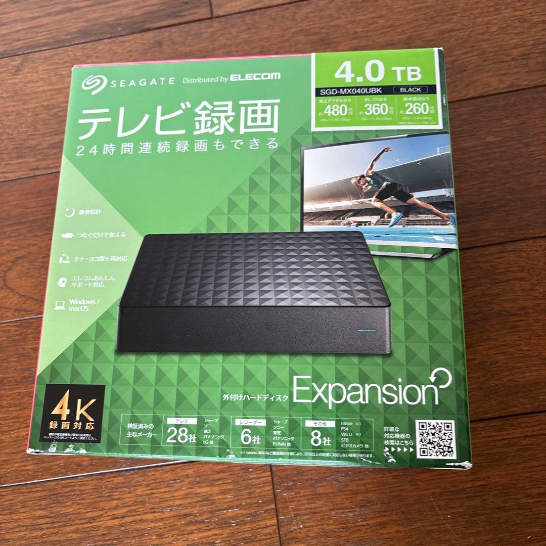 Seagate Expansion 4TB 外付けハードディスク