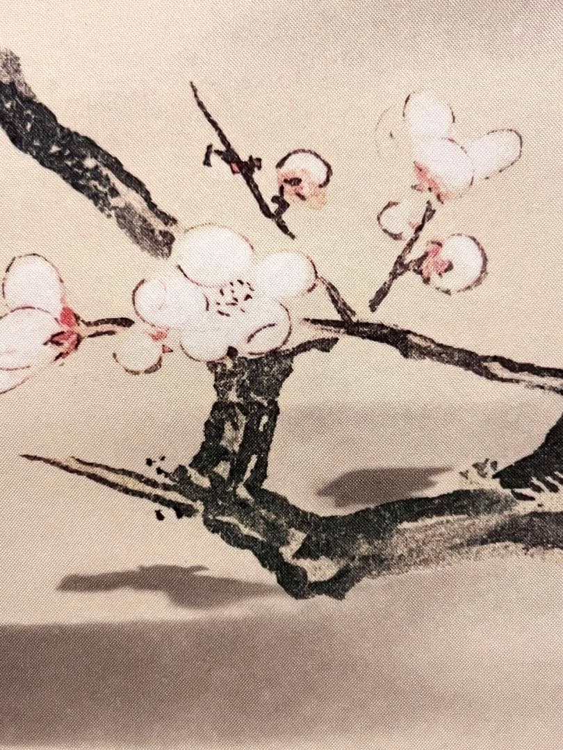 狩野探幽 守信「梅に鶯」掛軸 掛け軸 複製工芸 ウグイス 春 日本画