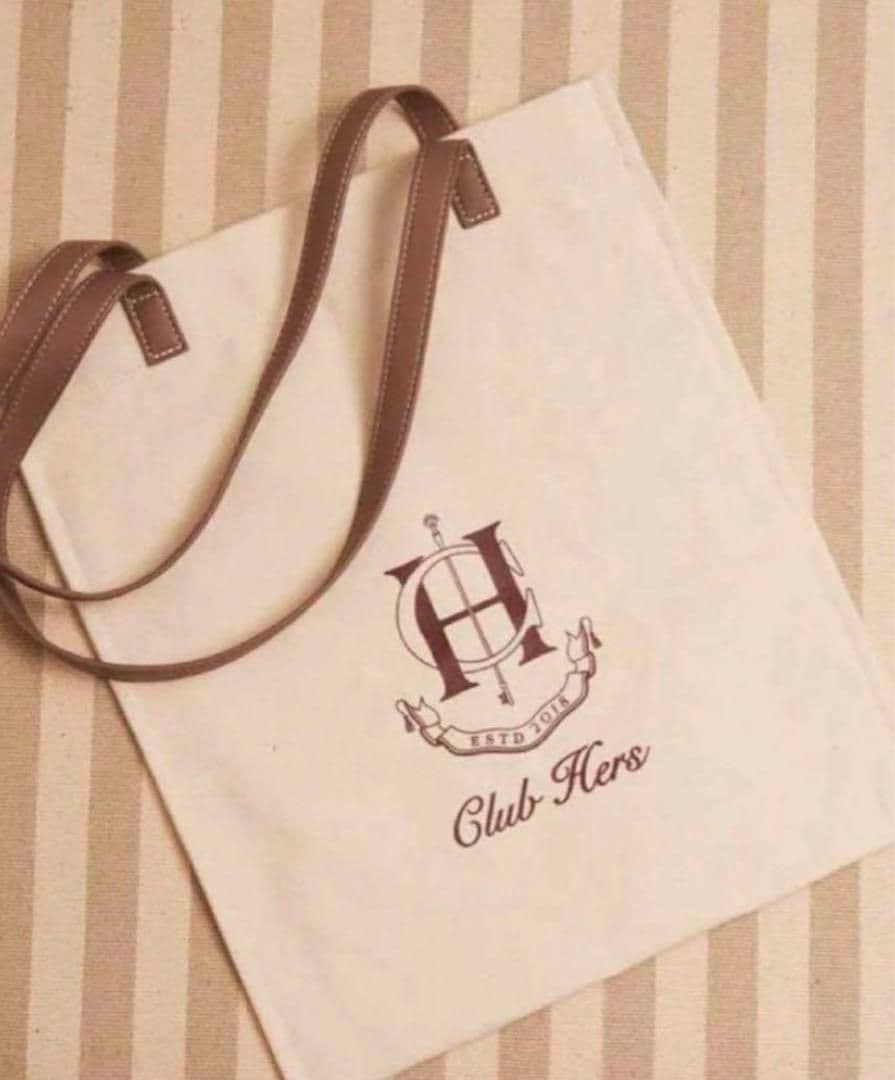 Herliptoトートバッグ ♡ Club Hers Canvas Tote - メルカリ