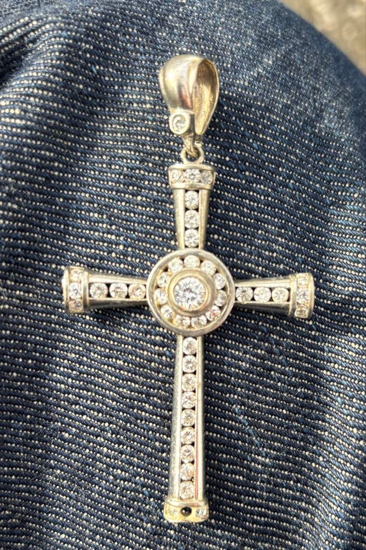 ＄*＄様 y2k 00s 10K アバランチ系　ネックレス　トップ　ライトストー