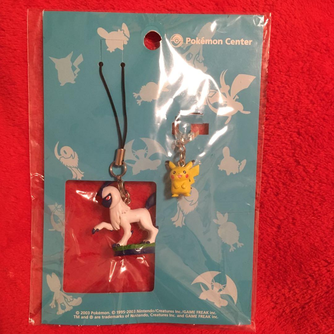ポケモンセンター　ピカチュウ アブソル ストラップ　アンテナマスコット