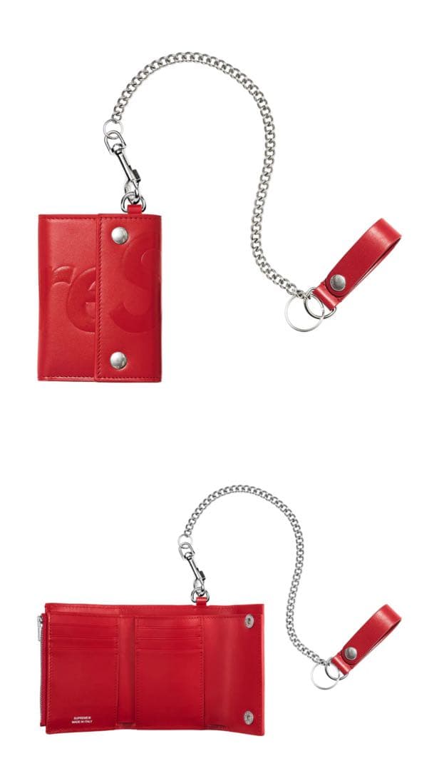 小物 Supreme Leather Chain Wallet \