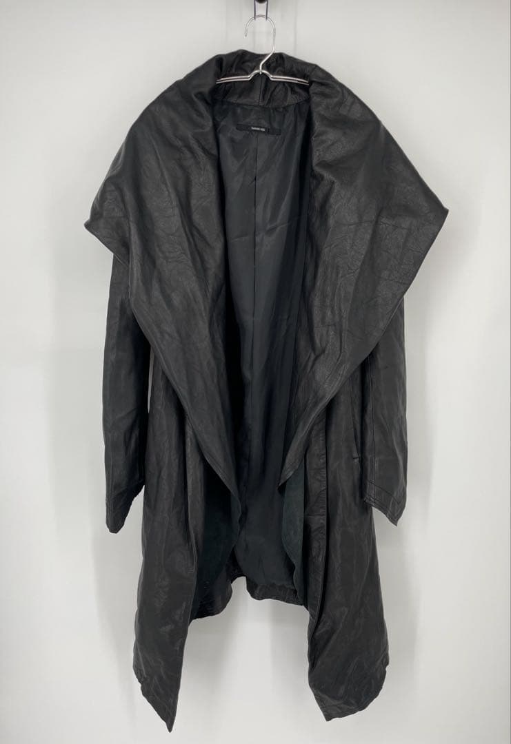 ヤスユキイシイ　レザーコート　M　ラムレザー
