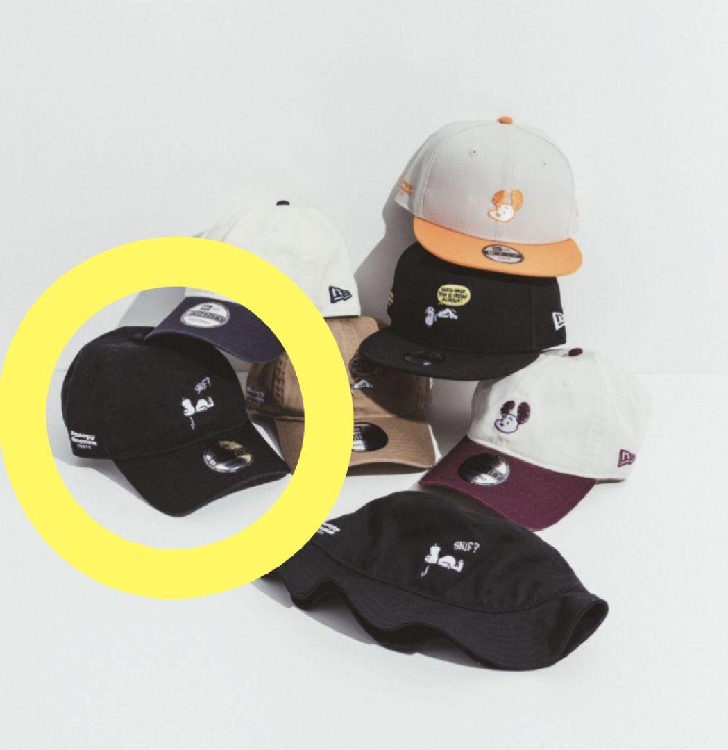 【新品未開封】スヌーピーミュージアム限定　キャップ　NEW ERA　ブラック