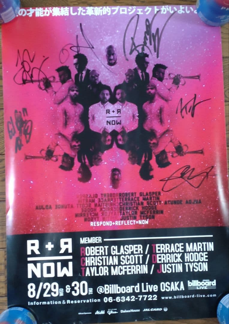 R+R=NOW メンバー全員サイン入りポスター ロバートグラスパー img_085d88d046eb0eb331cb64ea48