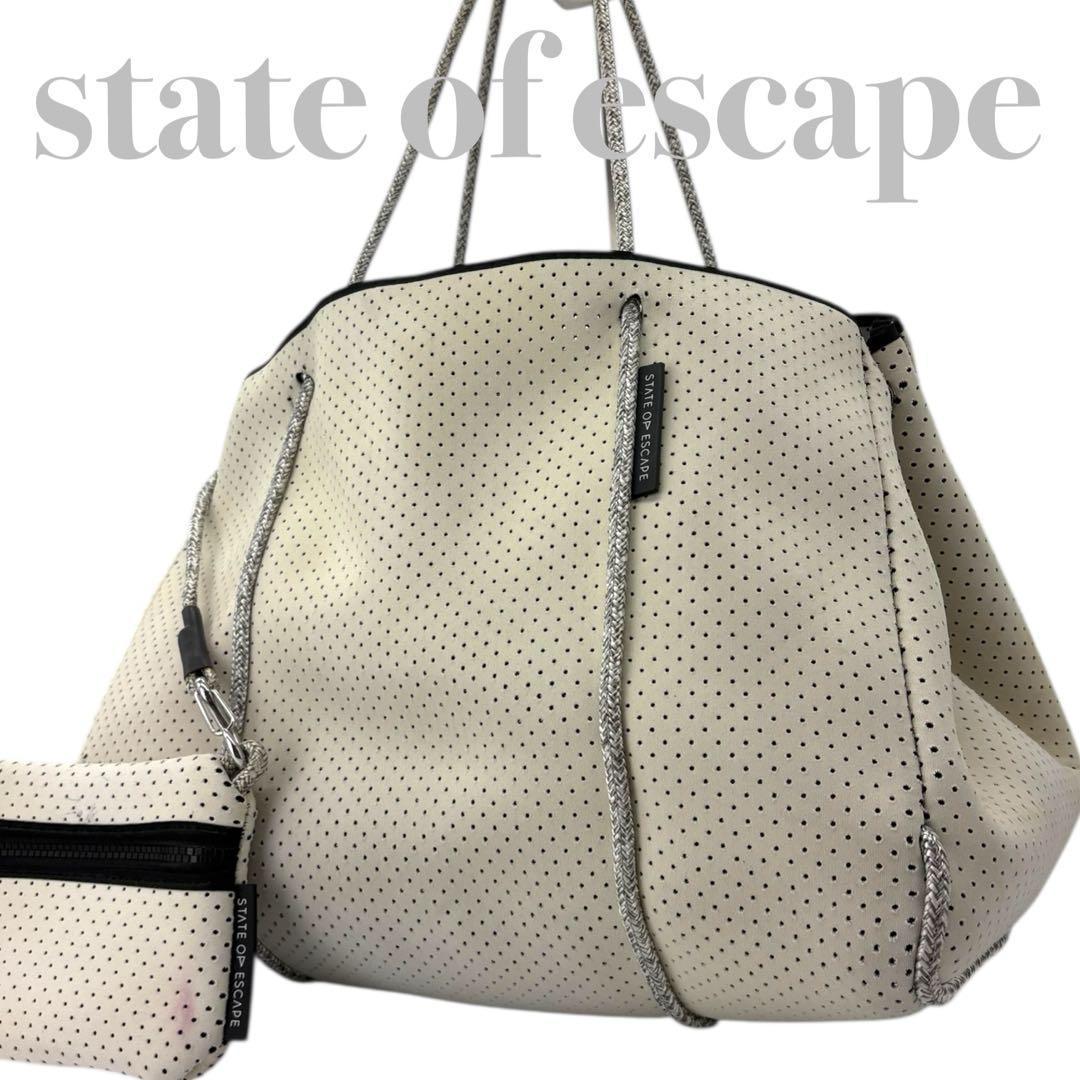 【美品】State of Escape トート マザーズバッグ 大容量 766