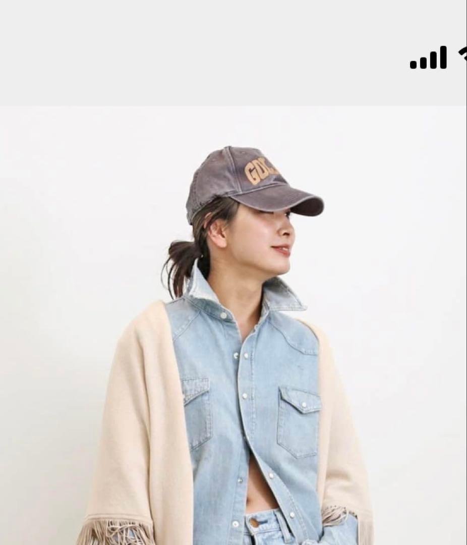 ゴールデングースGOLDENグレーキャップ