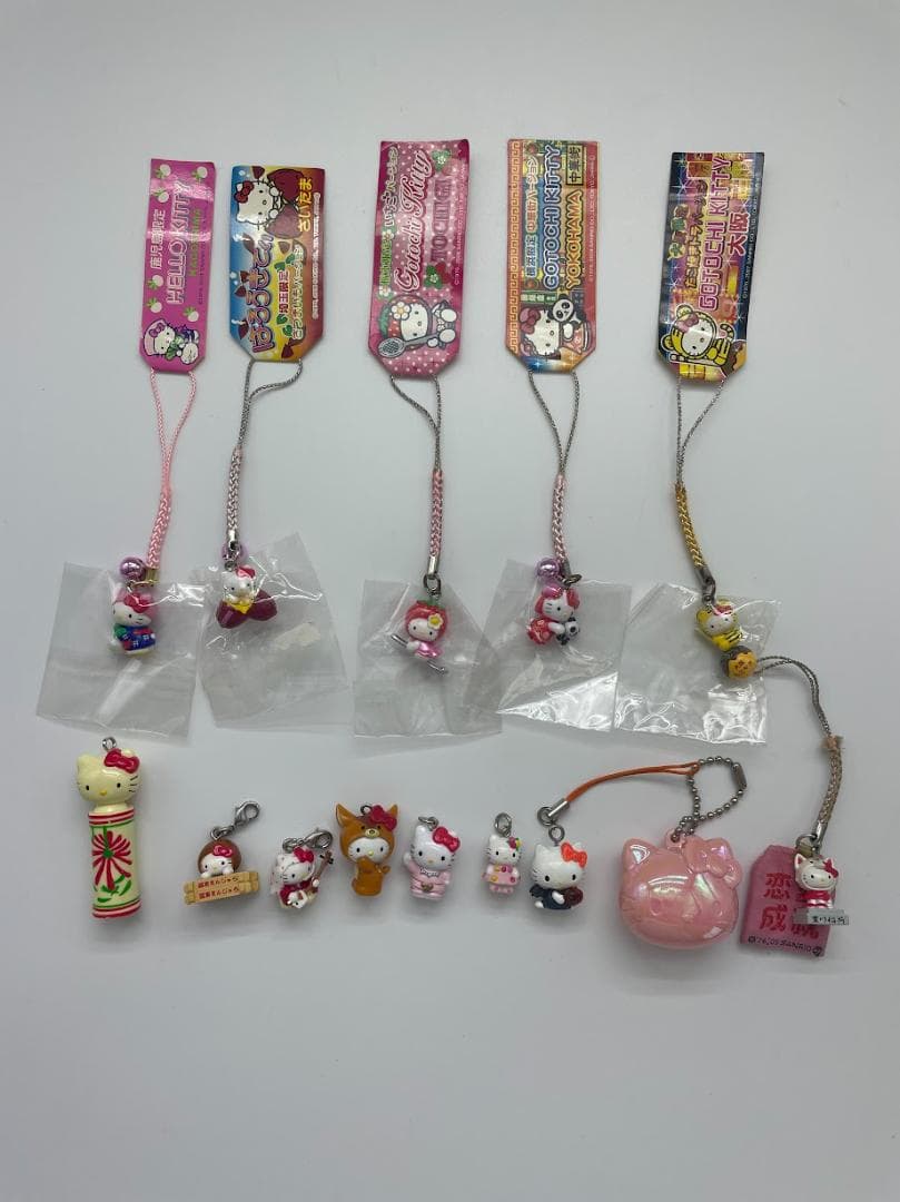 ご当地キティ サンリオ ハローキティ ストラップ マスコット 14点セット