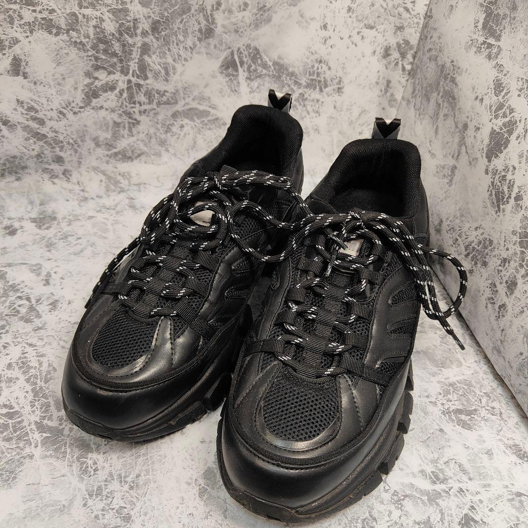 ADAMASTE rank upper/ランクアッパー 厚底 スニーカー 黒 L - メルカリ