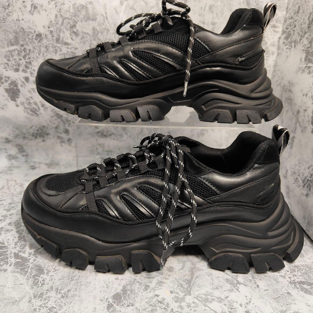 ADAMASTE rank upper/ランクアッパー 厚底 スニーカー 黒 L - メルカリ