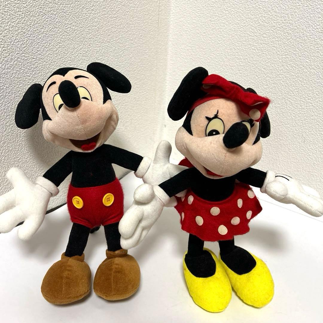 東京ディズニーランド ミッキー&ミニー スタンディングぬいぐるみ 昭和