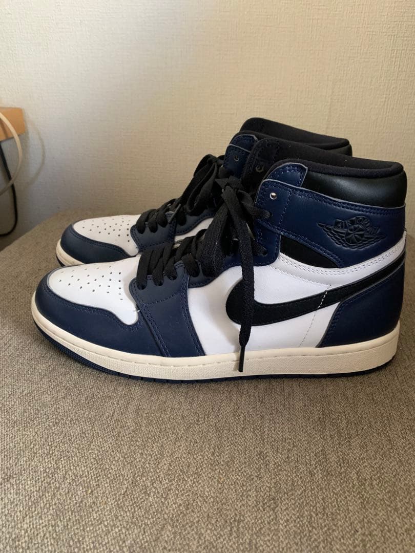 Nike Air Jordan 1 og ネイビー/ホワイト