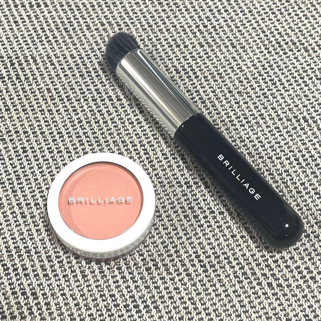 BRILLIAGE カモフラージュコンシーラーチーク01 & ブラシ　セット