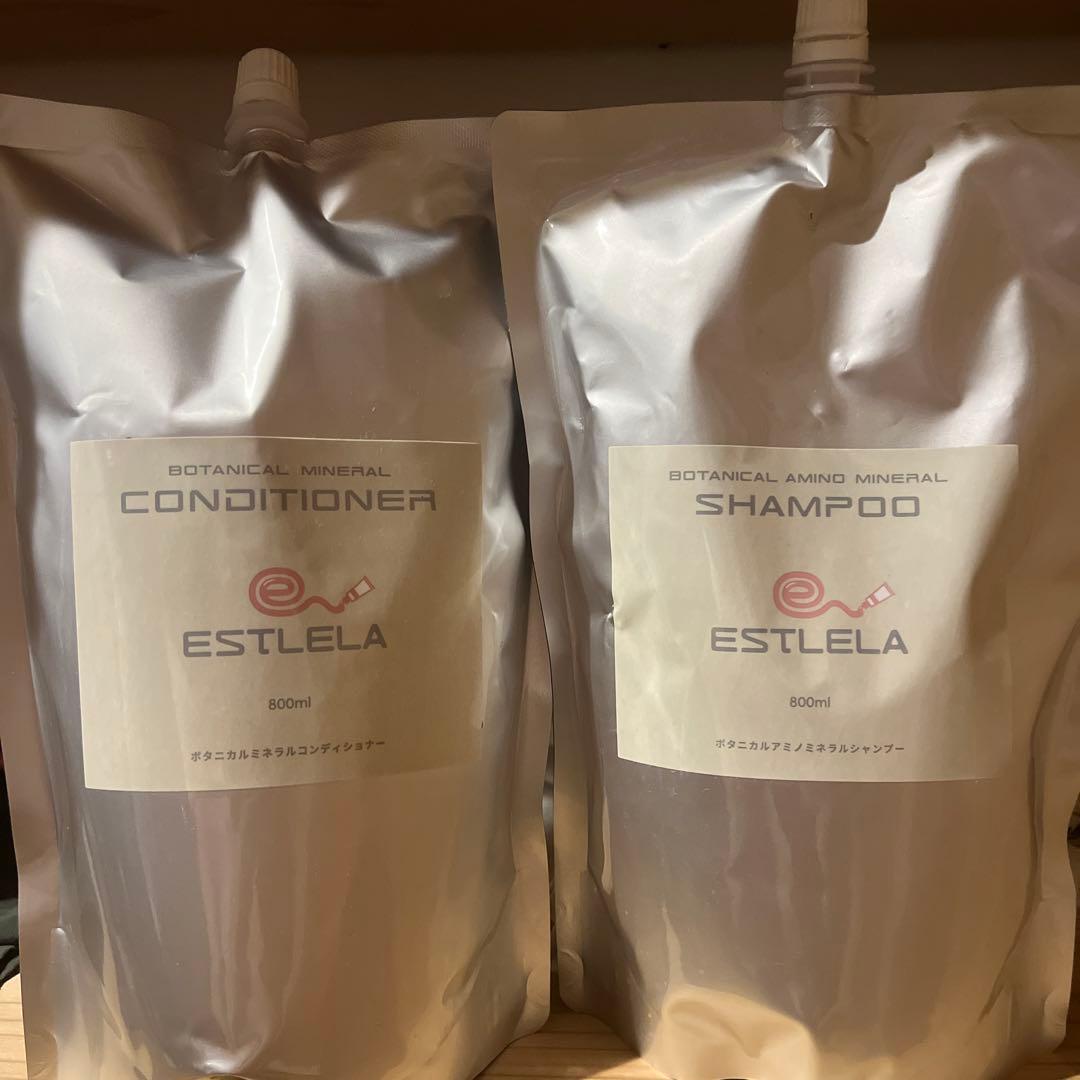 ESTLELA ボタニカルミネラル シャンプー コンディショナー 800ml