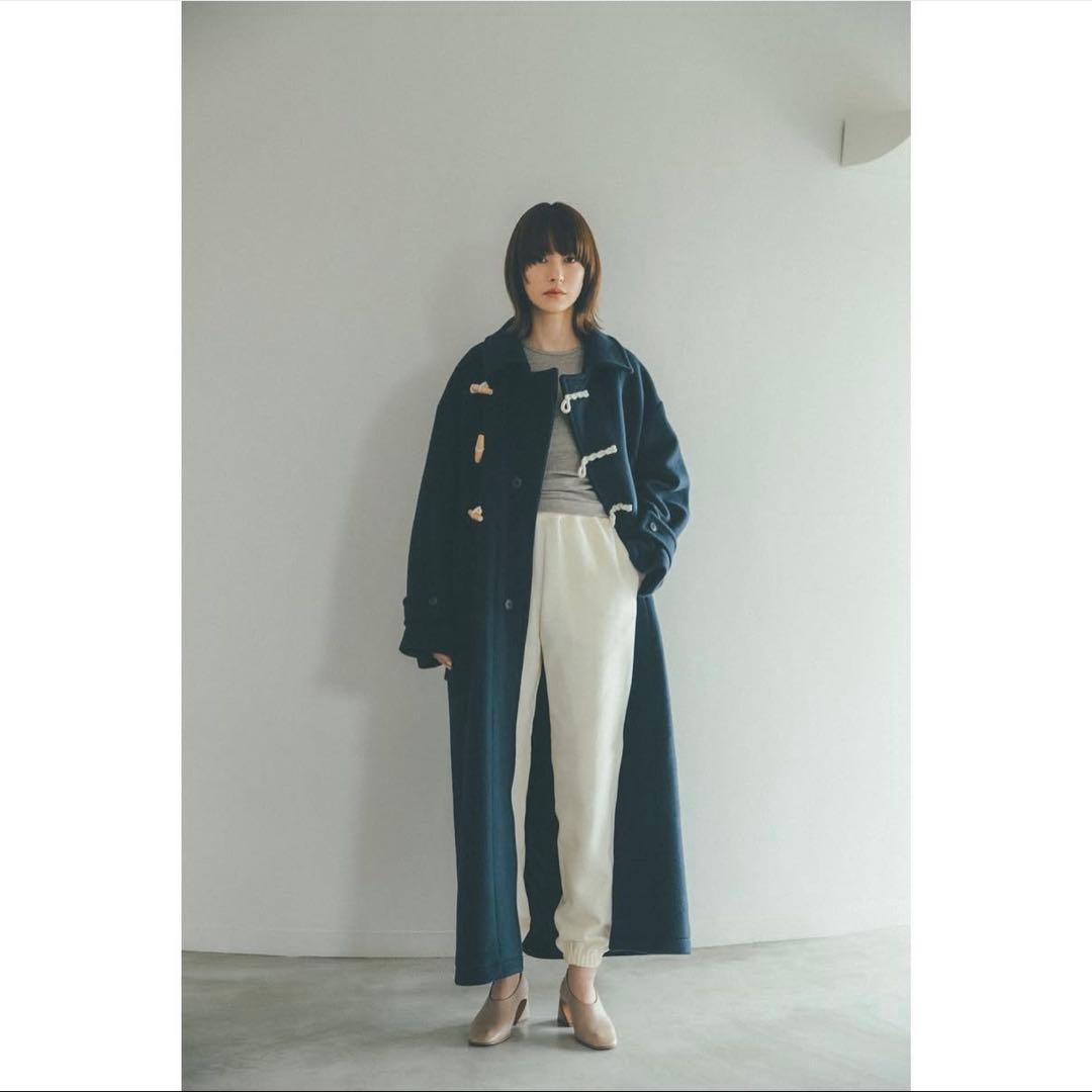 OVER MAXI DUFFLE COAT ネイビー サイズ0
