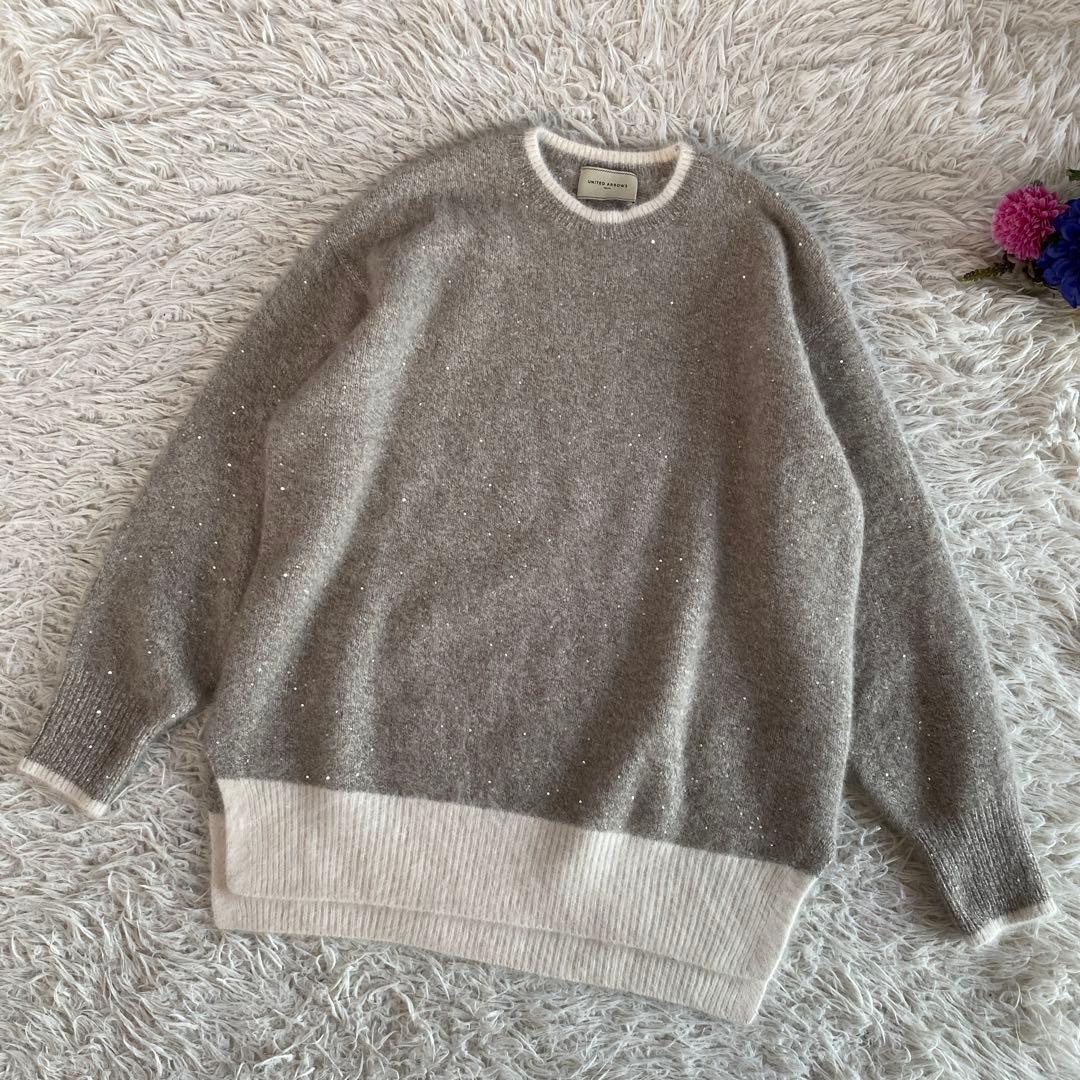 コキンちゃんユナイテッドアローズ　フォックスカシミヤ スパンコール