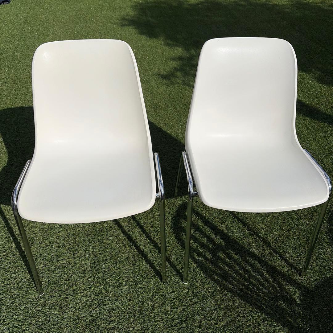 【美品】イタリア製　bericoplast スタッキングチェア 廃盤　2脚セット