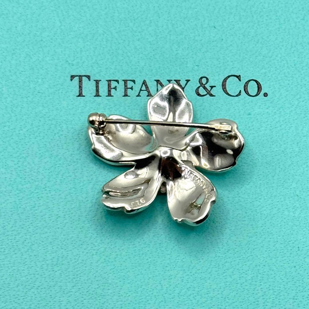 美品 ティファニー ブローチ コサージュ シルバー AG925 フラワー