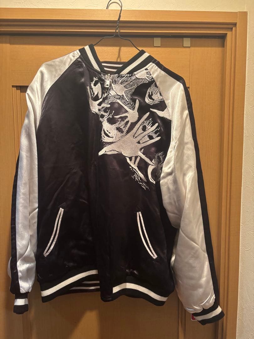 未使用 伊藤潤二展 誘惑 リバーシブル スカジャン ブラック 富江 XXL