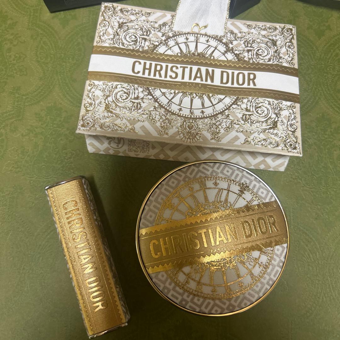 Diorクリスマスコフレファンデーションカバー、リップカバーセット