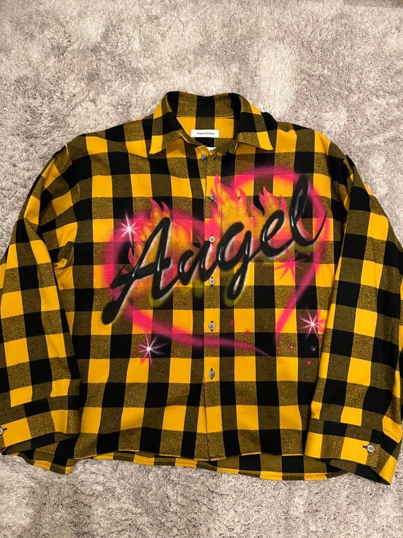 TENDER PERSON AIRBRUSHED チェックシャツ