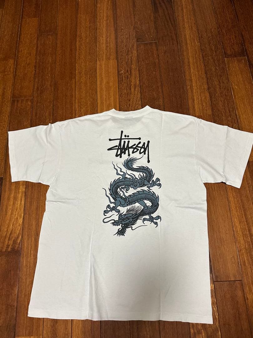Stüssy ドラゴン Tシャツ ホワイトXL アメリカ製
