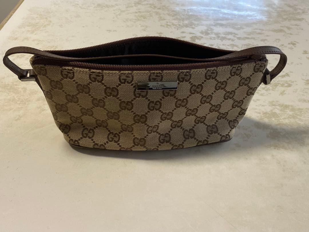 GUCCI GGパターン ポーチ ベージュ/ブラウン