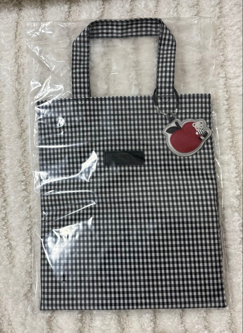 ファミリア　ギンガムチェック　トートバッグ 新品 ファミリア familiar ギンガムチェック トートバッグ バッグ