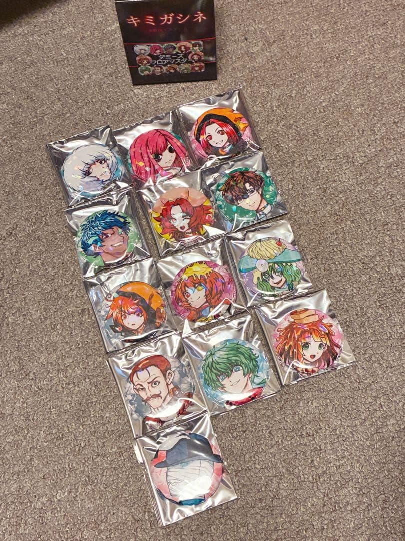 キミガシネ　缶バッジ　フロマス＆ダミーズ あと中々作る時間なかったけれどようやくフロアマスターとダミーズの缶