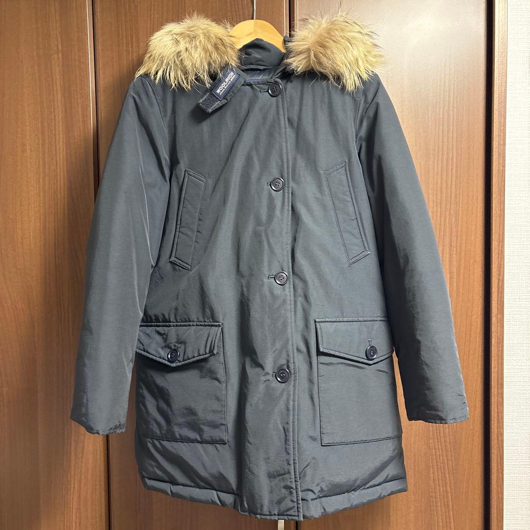 【美品】ウールリッチ アークティックパーカ ダウンコート　リアルファー　濃紺　S