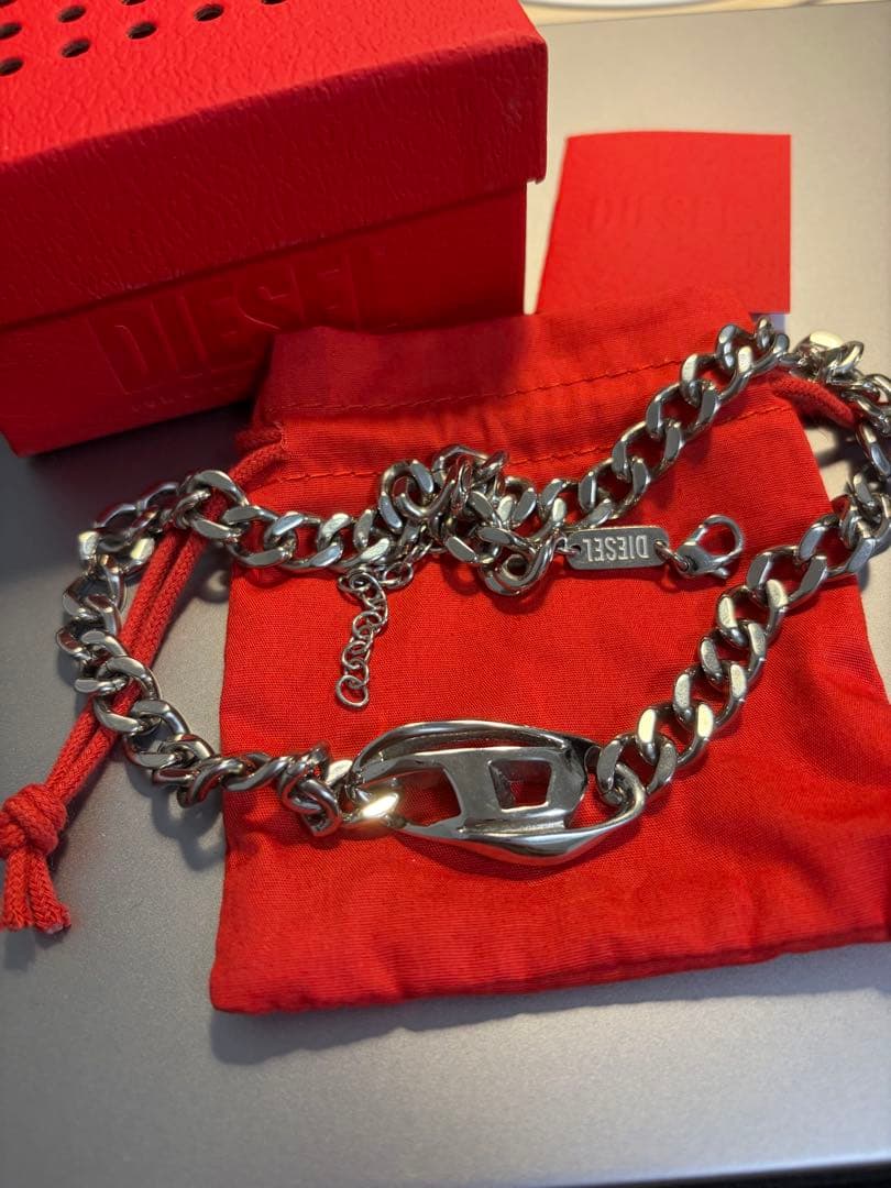 即購入可能 ディーゼル DIESEL ネックレス dx1412 シルバー メンズ ディーゼル アクセサリー メンズ ネックレス シルバー DX1412040