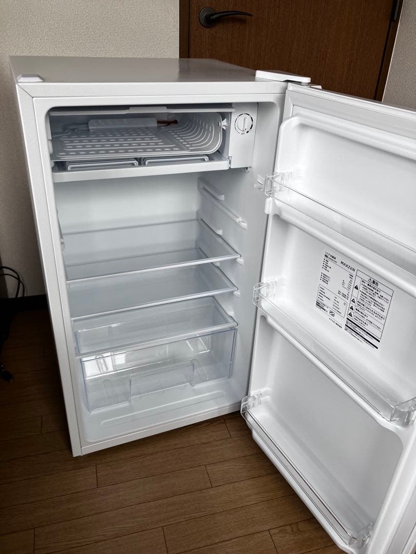 MAXZEN冷蔵庫 92L 右開き JR092ML01WH ホワイト コンパクト
