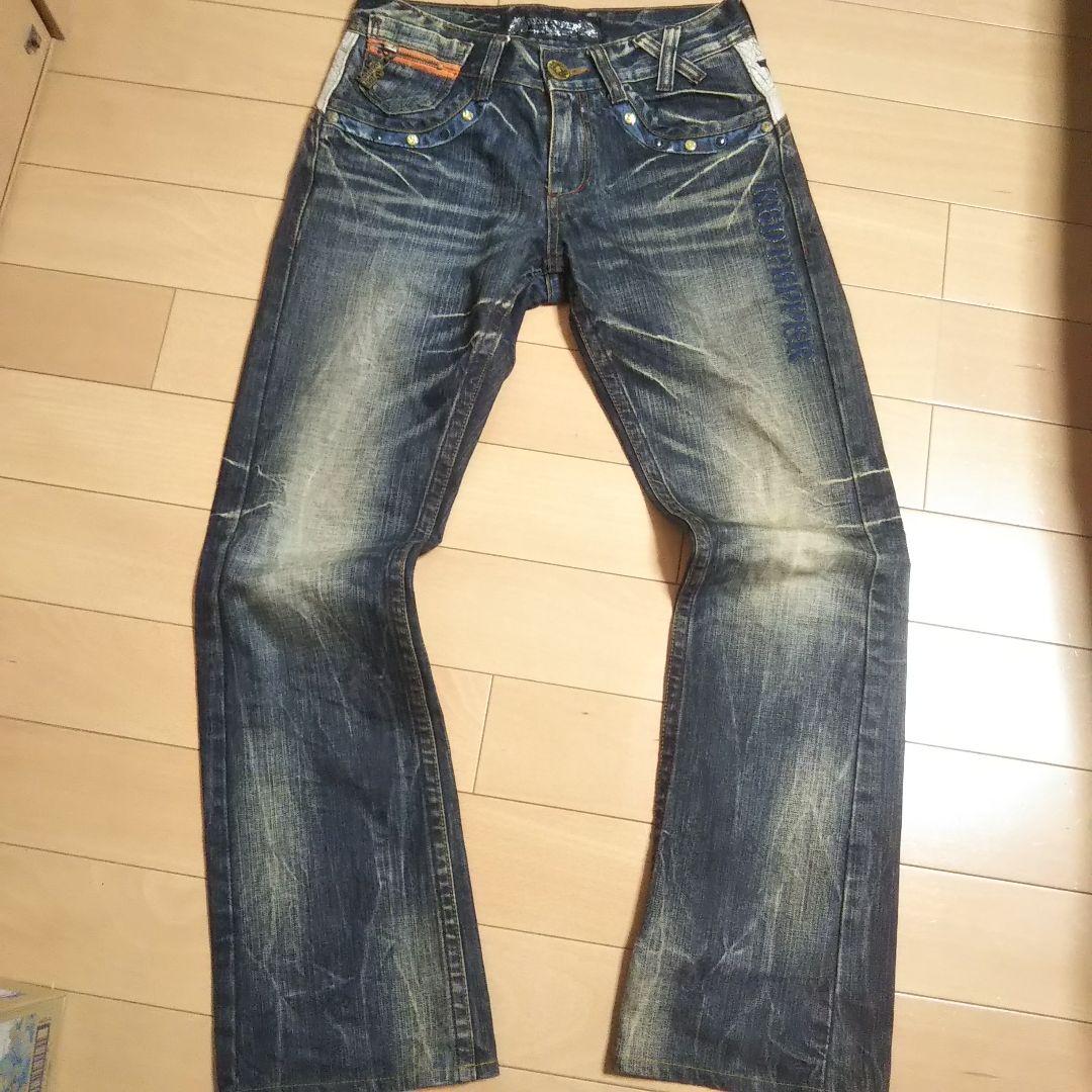 RED PEPPER フレアデニム ブーツカット 刺繍 y2k お兄系 - メルカリ