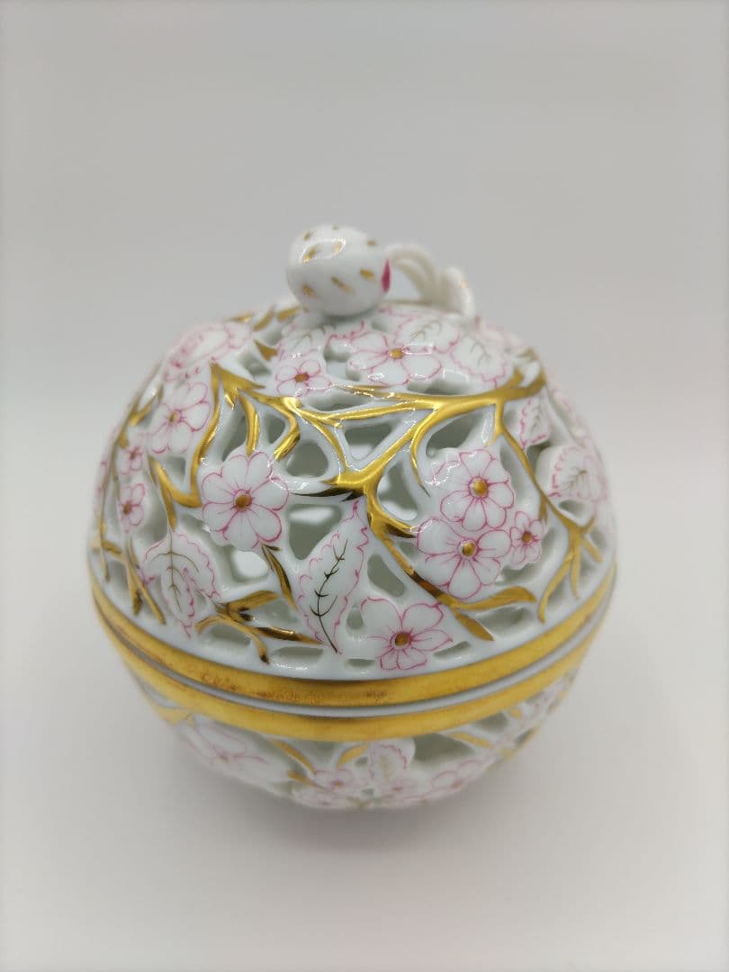 HEREND/ヘレンド　ファンタジーコレクション　ピンクボンボニエール