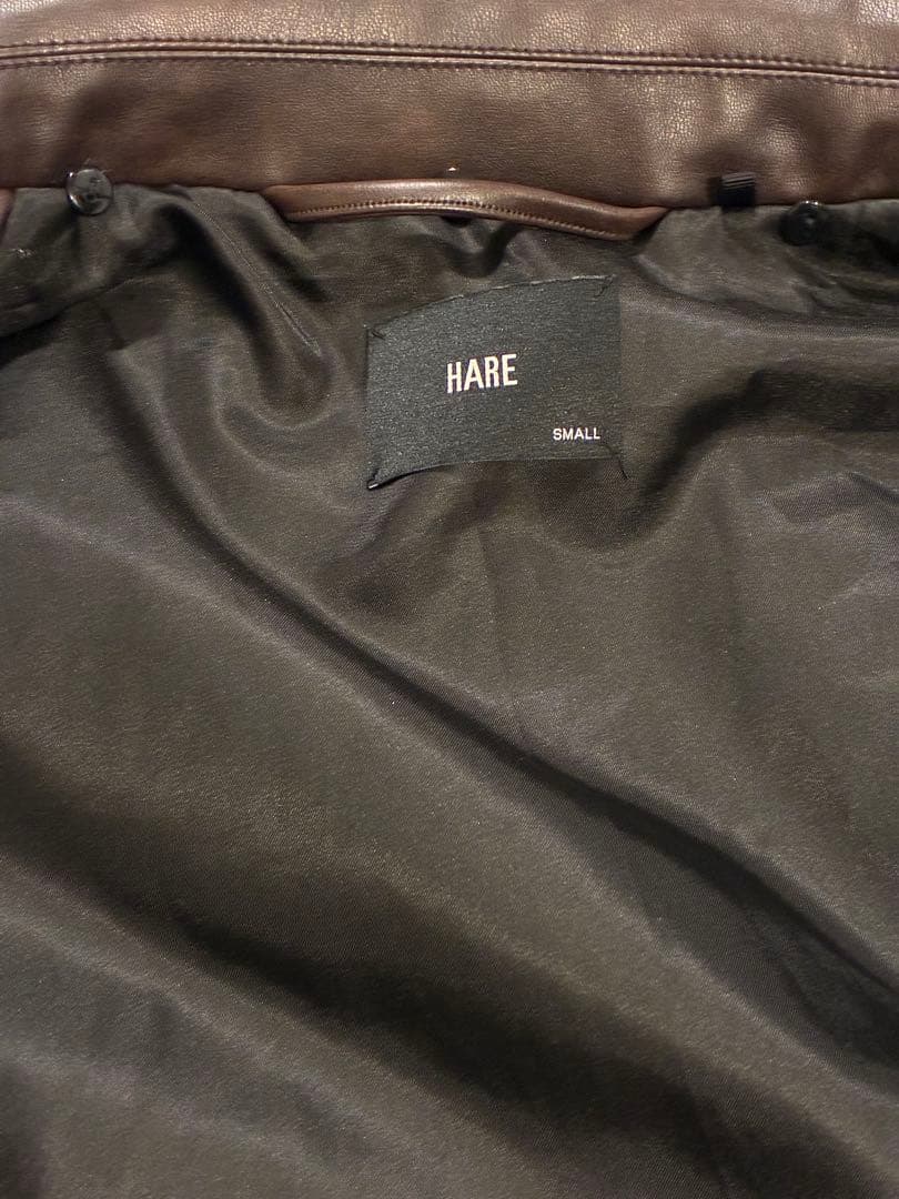 エアサーマルエリファーレザーブルゾン ブラウン レザー ジャケット