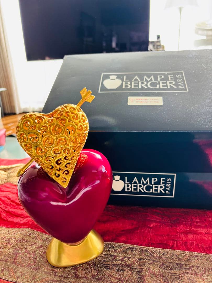 新品　ランプベルジェ　ダブルハート