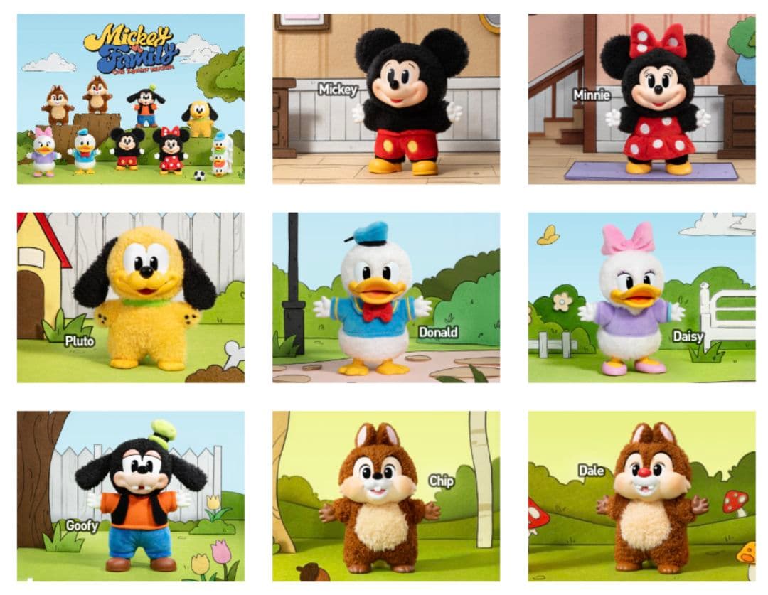 DISNEY ミッキーファミリー キュート トゥギャザー シリーズ